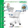 Einkaufstrolley mit Babysitz, kleiner Einkaufstrolley, Supermarkt-Shopping-Trolley